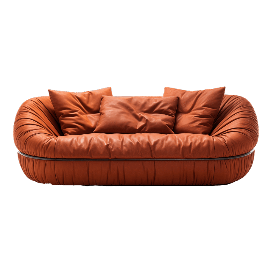 Top-Grain Leather Sofa - Image 5