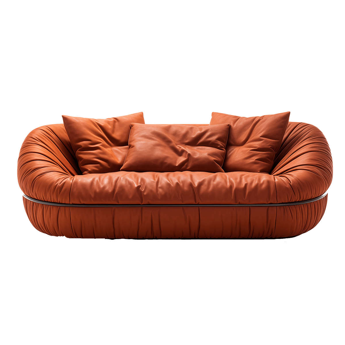 Top-Grain Leather Sofa - Image 5