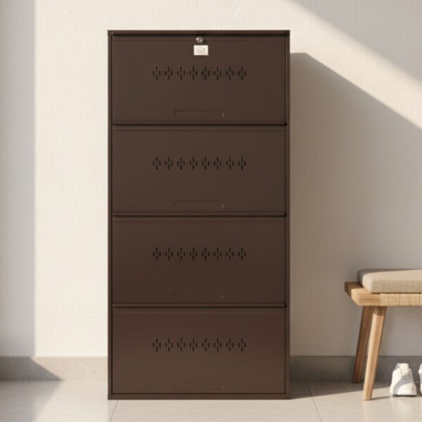 Urban Dom 4 Shelf - Full Brown Colour