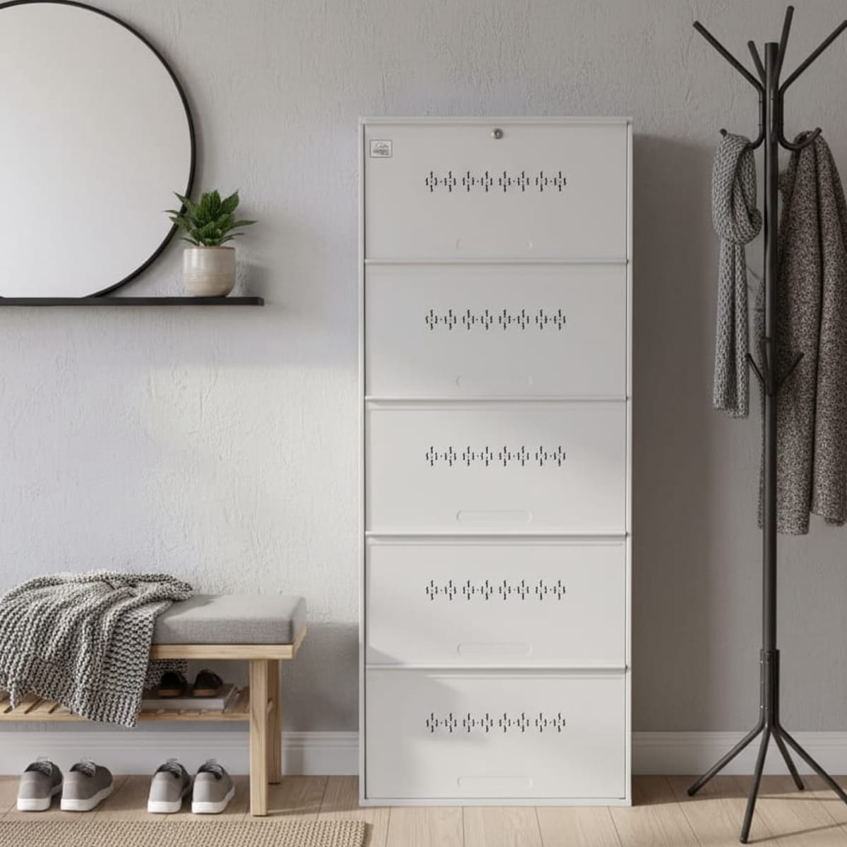 Urban Dom 5 Shelf - Full Ivory(1)