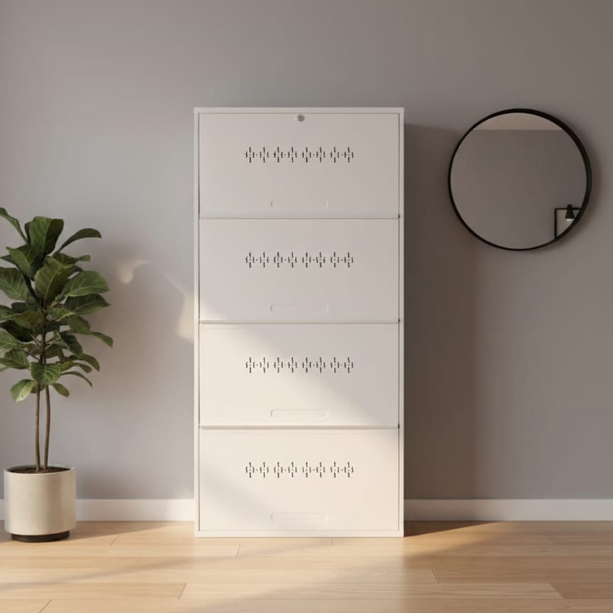 Urban Dom Double Decker 4 Shelf - Full Ivory(7)